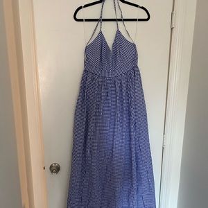 J. Crew Maxi Gingham Dress size 4